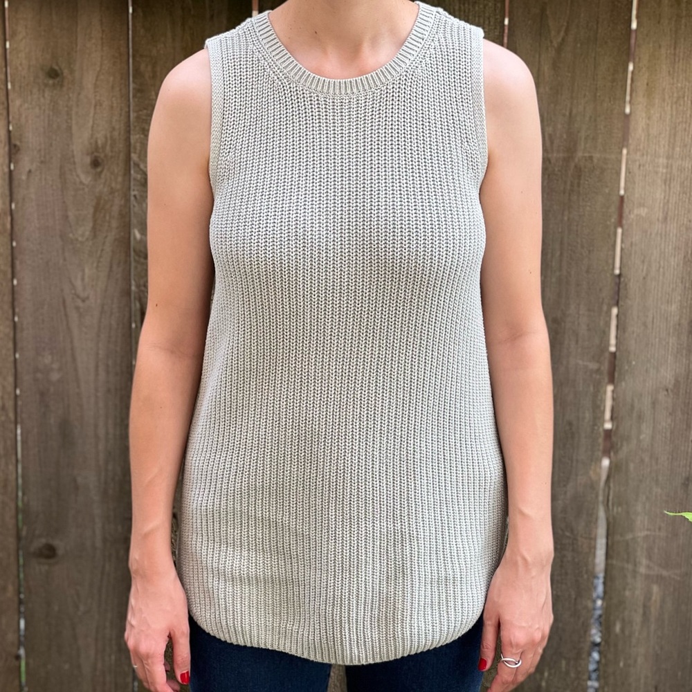 LOFT Mint Green Knit Tank Top